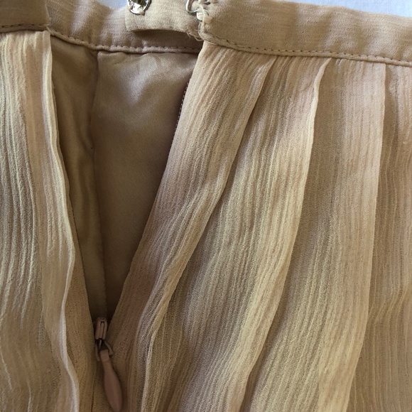 Unworn, Rare! Silk pale pink pleated midi skirt - Picture 3 of 7